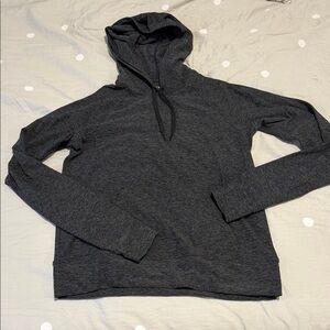 Outdoor Voices CloudKnit Dark Gray Hoodie Sweater